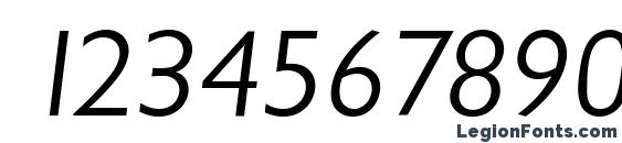 ChantillyLH Italic Font, Number Fonts
