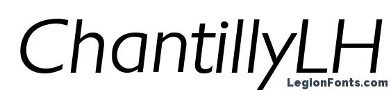 Шрифт ChantillyLH Italic