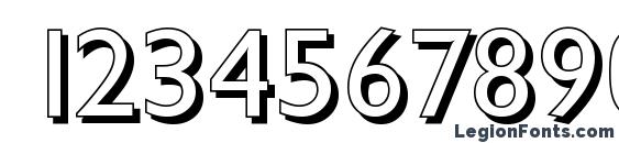 ChantillyShadow Regular Font, Number Fonts