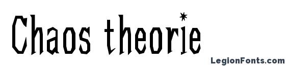Chaos theorie Font