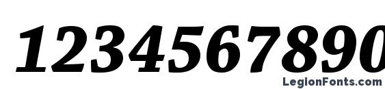 ChaparralPro BoldItDisp Font, Number Fonts