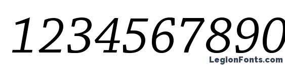 ChaparralPro Italic Font, Number Fonts