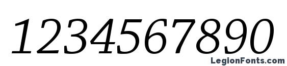 ChaparralPro ItSubh Font, Number Fonts