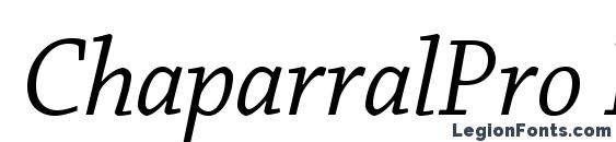 ChaparralPro ItSubh font, free ChaparralPro ItSubh font, preview ChaparralPro ItSubh font