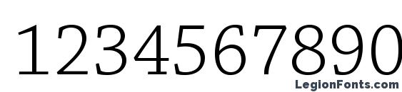 ChaparralPro Light Font, Number Fonts