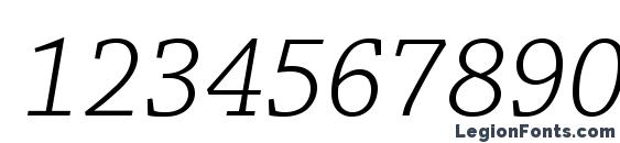 ChaparralPro LightItCapt Font, Number Fonts