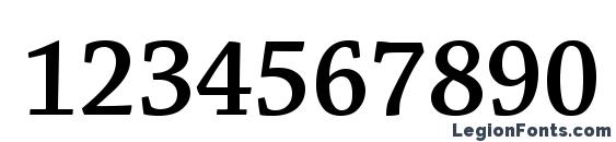 ChaparralPro SemiboldDisp Font, Number Fonts