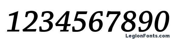 ChaparralPro SemiboldItSubh Font, Number Fonts