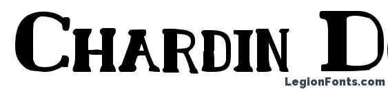 Chardin Doihle Bold font, free Chardin Doihle Bold font, preview Chardin Doihle Bold font