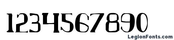 Chardin Doihle Condensed Font, Number Fonts