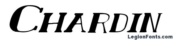 Chardin Doihle Expanded Italic Font