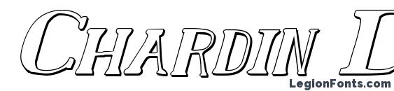 Chardin Doihle Shadow Italic Font