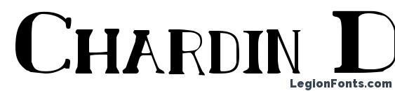 Chardin Doihle font, free Chardin Doihle font, preview Chardin Doihle font