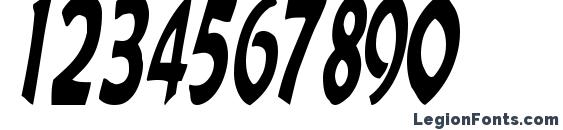 Chark Regular ttstd Font, Number Fonts