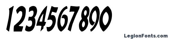 CharkText116 Regular ttcon Font, Number Fonts