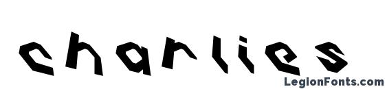 Charlies Angles Rotate Font