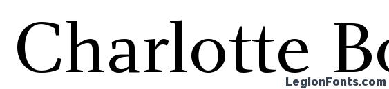 Charlotte Book Plain Font