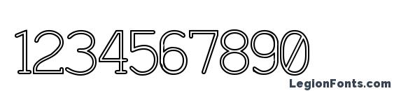 Charrington Outer Font, Number Fonts