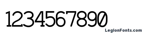 Charrington SemiBold Font, Number Fonts