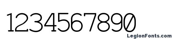 Charrington Font, Number Fonts