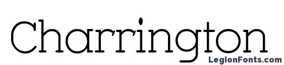 шрифт Charrington, бесплатный шрифт Charrington, предварительный просмотр шрифта Charrington