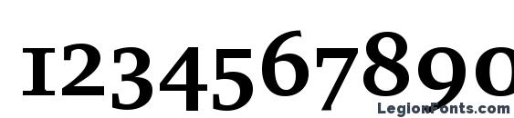 Charter Bd SC ITC TT Bold Font, Number Fonts