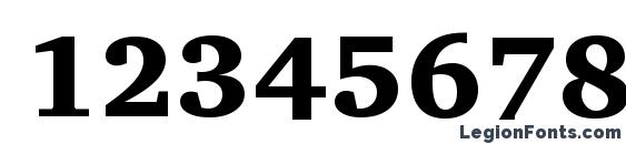 Charter Black BT Font, Number Fonts