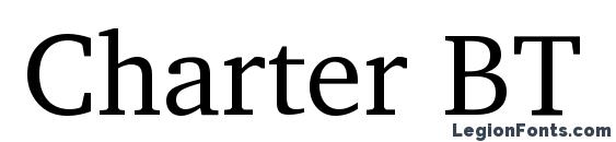 Charter BT Font