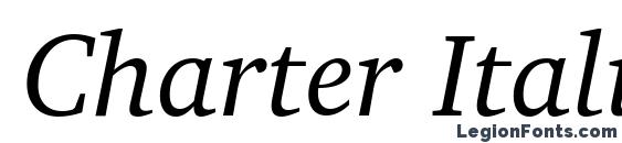 Charter Italic BT Font