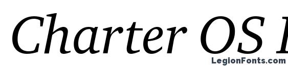 Charter OS ITC TT Italic Font