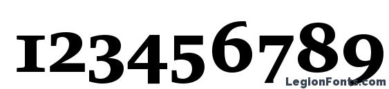 Charterblackosc Font, Number Fonts