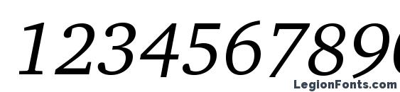 Charterc italic Font, Number Fonts