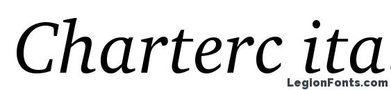 шрифт Charterc italic, бесплатный шрифт Charterc italic, предварительный просмотр шрифта Charterc italic