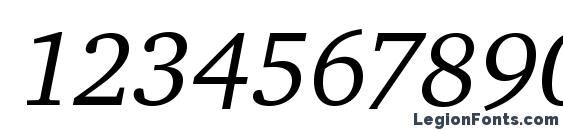 CharterITC Italic Font, Number Fonts