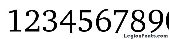 CharterITC Font, Number Fonts