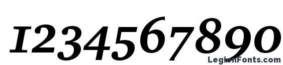 Charterosc bolditalic Font, Number Fonts