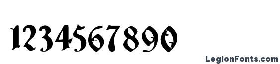 Charterwell Bold Font, Number Fonts