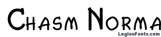 Chasm Normal Font