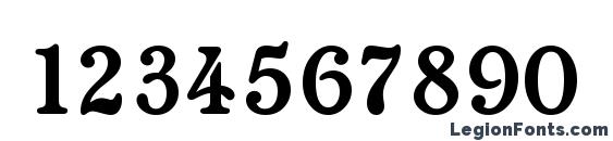 Chatelaine Regular Font, Number Fonts