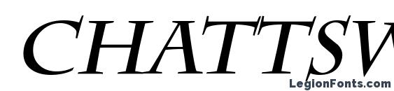 Шрифт Chattsworth Bold Italic