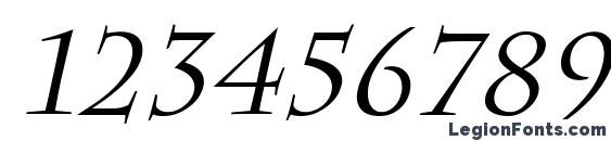 Chattsworth Italic Font, Number Fonts