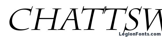 Chattsworth Italic font, free Chattsworth Italic font, preview Chattsworth Italic font