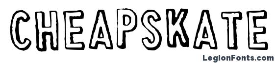 Cheapskate Outline Font, All Fonts