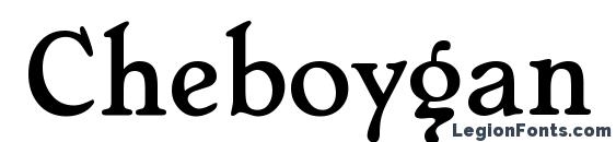 Cheboygan font, free Cheboygan font, preview Cheboygan font