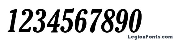 Cheltenham Bold Condensed Italic BT Font, Number Fonts