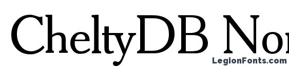 CheltyDB Normal font, free CheltyDB Normal font, preview CheltyDB Normal font