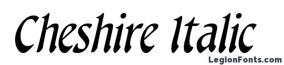 Cheshire Italic Font
