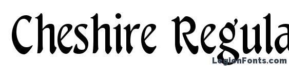 шрифт Cheshire Regular, бесплатный шрифт Cheshire Regular, предварительный просмотр шрифта Cheshire Regular