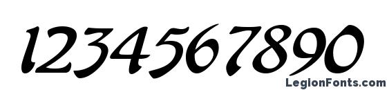 CheshireBroad Italic Font, Number Fonts