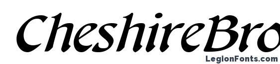 CheshireBroad Italic font, free CheshireBroad Italic font, preview CheshireBroad Italic font